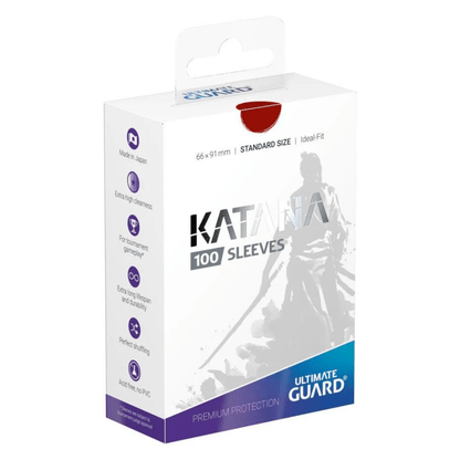 Ultimate Guard Katana Sleeves Standard Size Red (100)