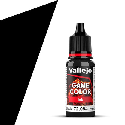Vallejo Game Color Game Ink - Black (18ml)