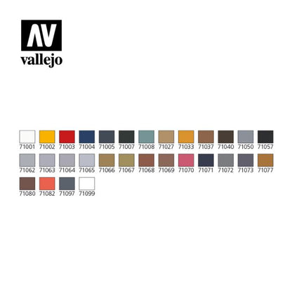 Vallejo Model Air - Basic Colours & Airbrush Set