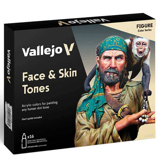 Vallejo Model Color Face & Skin Tones Set (x16)