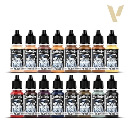 Vallejo Model Color Face & Skin Tones Set (x16)