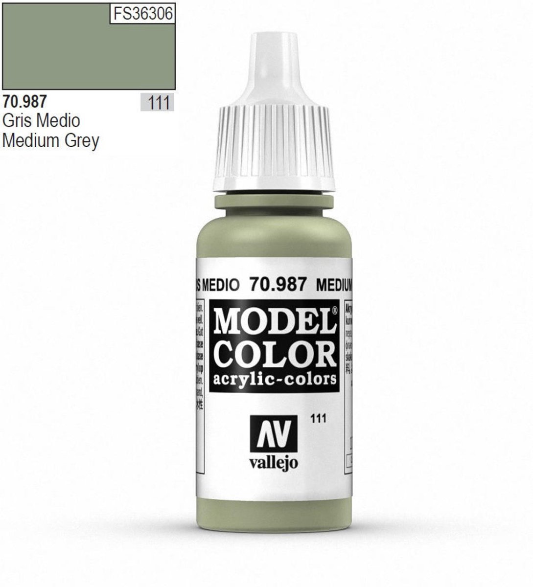 Vallejo Model Color - Medium Grey