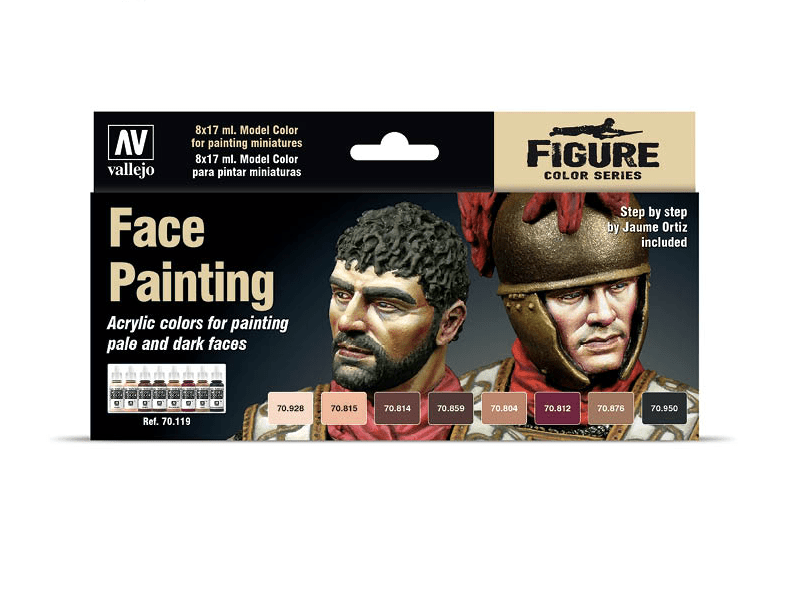 Vallejo Model Color Set - Faces Painting Set (x8)