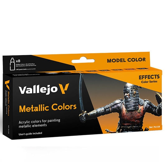 Vallejo Model Color Set - Metallics (x8)