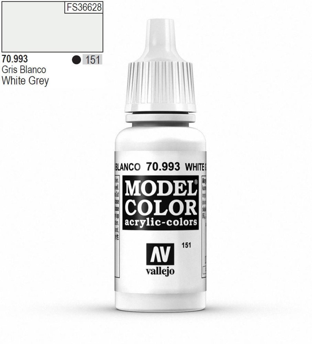 Vallejo Model Color - White Grey