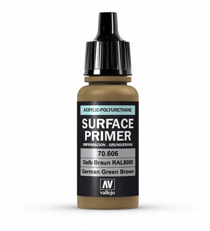 Vallejo Polyurethane - Primer German Green Brown (RAL 8000) 17ml