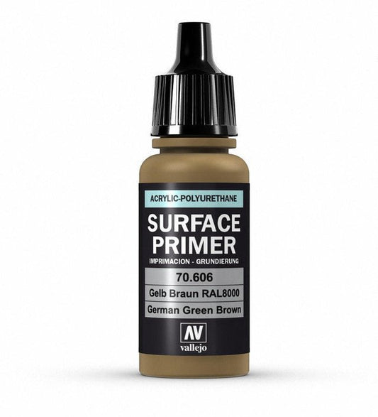 Vallejo Polyurethane - Primer German Green Brown (RAL 8000) 17ml