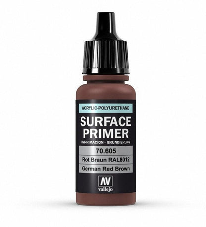 Vallejo Polyurethane - Primer German Red Brown (RAL 8012) 17ml