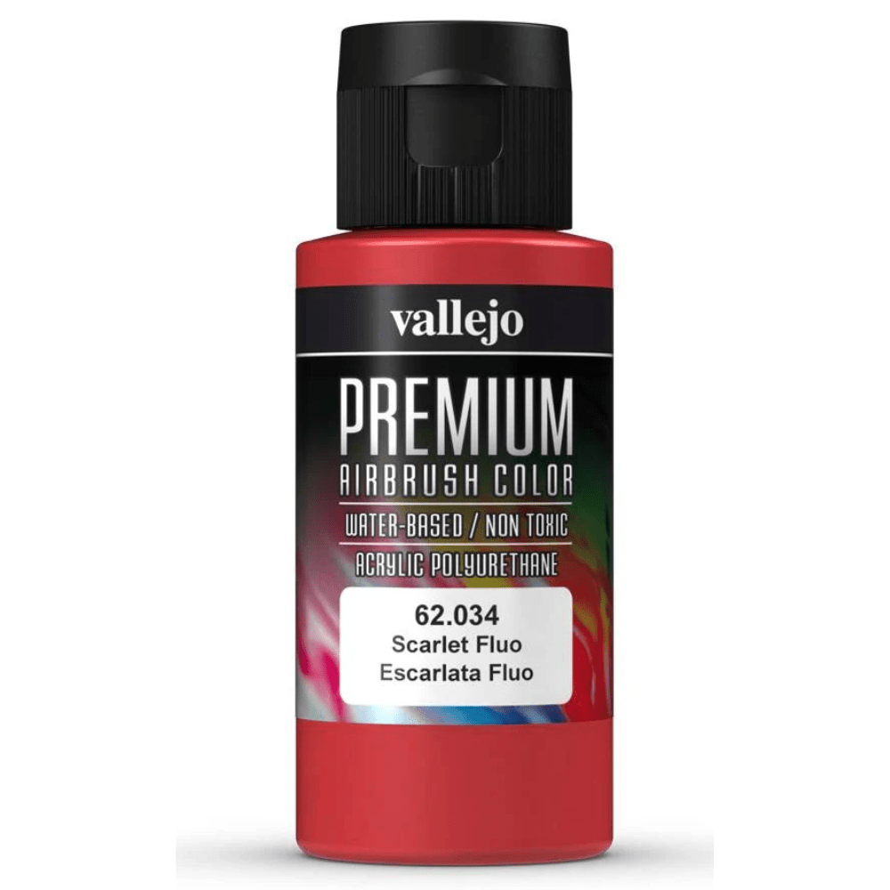 Vallejo Premium Color 60ml - Scarlet Flourescent