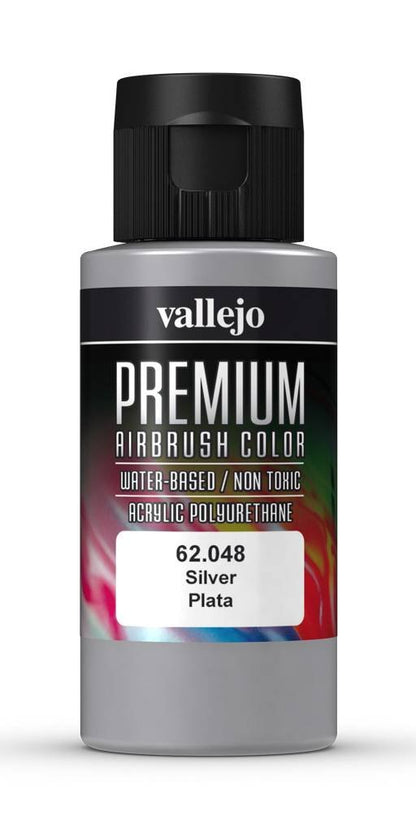 Vallejo Premium Color 60ml - Silver