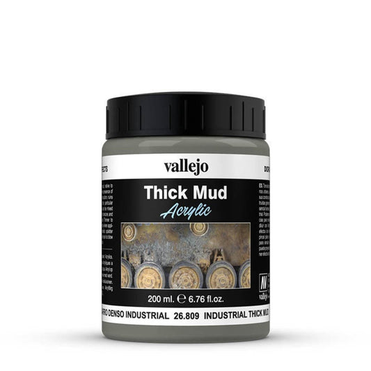 Vallejo Weathering Effects 200ml - Industrial Thick Mud