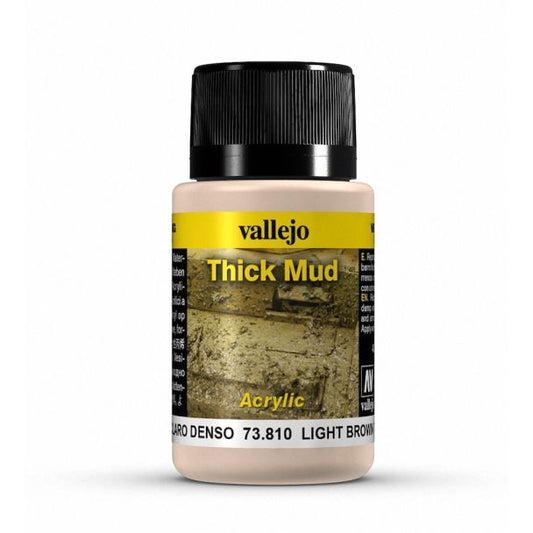 Vallejo Weathering Effects 40ml - Light Brown Thick Mud