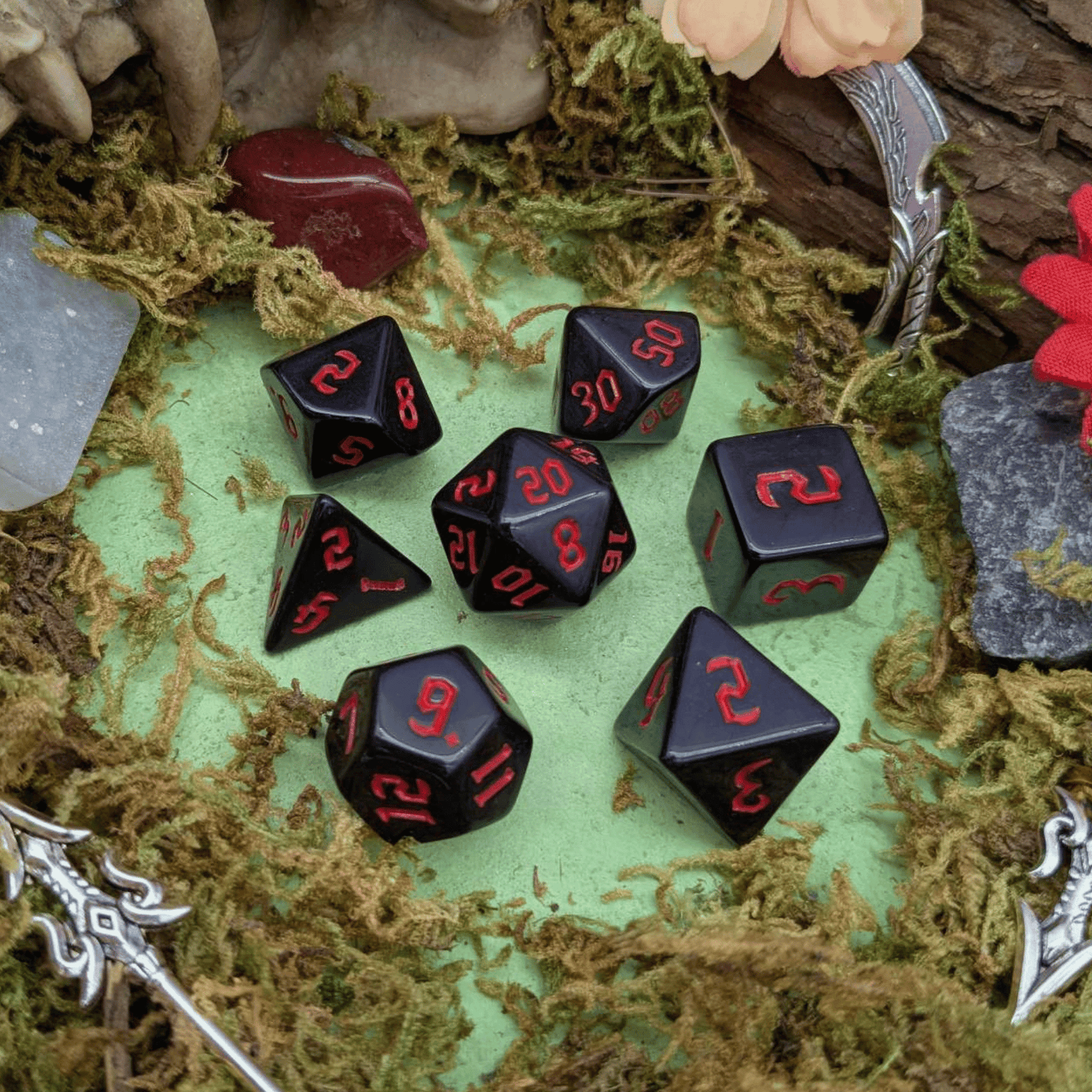 Red Witch Dice Set