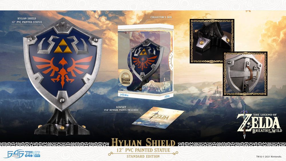 Zelda Breath of the Wild Statue Hylian Shield Standard Edition 29cm