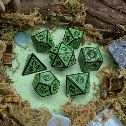 Green Zoltar Dice Set